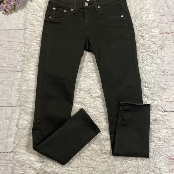 Rag & Bone Skinny Legging Low Rise Jeans Dark Green PFD - Picture 8 of 11
